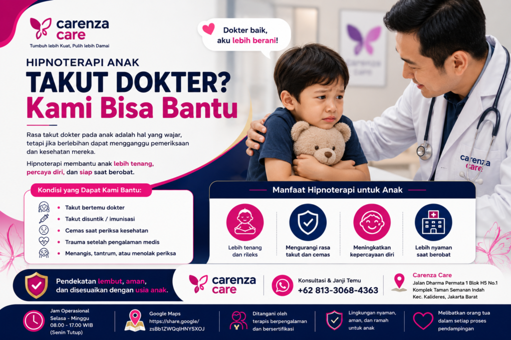 hipnoterapi anak takut dokter
