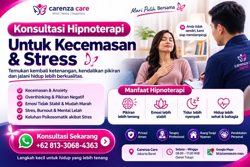 Hipnoterapi untuk Kecemasan & Stress 
